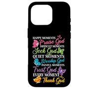 Praise Seek Worship Trust Thank God Bible Religous Quote Case for iPhone 16 Pro