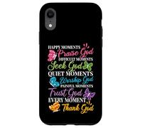 Praise Seek Worship Trust Thank God Bible Religous Quote Case for iPhone XR
