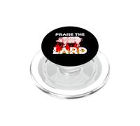 Praise The Holy Lard Funny Pig BBQ Grilling Pork Lover Meme PopSockets PopGrip for MagSafe