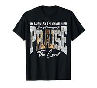 Praise The Lord As Long As Im Breathing Jesus Christian Mens T-Shirt