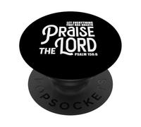 Praise The Lord Bible Verse Shirt Christian Jesus Shirts PopSockets Adhesive PopGrip