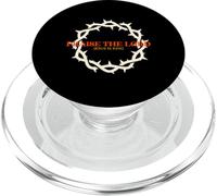 Praise The Lord Jesus Is King (Crown of Thorns Graphic) PopSockets PopGrip for MagSafe