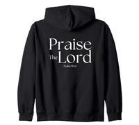 Praise the Lord Psalm 150:6 Christian Bible Verse Design Zip Hoodie