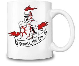 Praise The Sun Coffee Mug - Solaire of Astora Office Gift Tea Cup - Top Quality Ceramic - 11 oz./325 ml