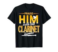 Praise with Clarinet Worship Hymns for Musicians T-Shirt