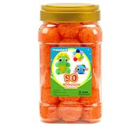 Praisebank Orange Pom Poms - 90pcs, 1.5inch/4cm, Perfect for Arts & Crafts