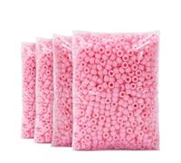 Praisebank Pony Beads, 4000pcs Pink, Beads for Jewelry Making, Beads for Crafts, Beads for Hair Braids.