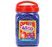 Praisebank Pony Beads, 4500pcs 6x9mm, Wholesale Beads, Bracelets Jewelry Making, Arts & Crafts(Dark Blue)