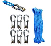 Praisety Rope Adjuster, No More Knots - The Outdoor Rope Adjuster, Rope Control Outdoor Rope Tension Adjusters for Outdoor, Camping, and Boating