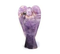 Prajet Amethyst 2" Angel Healing Chakra Balancing Unique angel figurine for birthday gfit, for Vastu balancing,Amethyst for mind & crown chakra