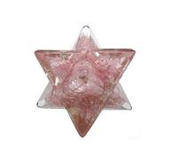 Prajet Energized Orgonite Healing Crystal 1inch Orgone Merkaba Rare Healing Positive Energy, Meditations (Rose Merkaba orgone)