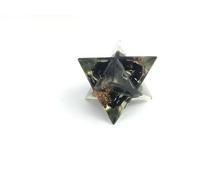 Prajet Energized Orgonite Healing Crystal 1inch Orgone Merkaba Rare Healing Positive Energy, Meditations (B. Tourmaline Merkaba orgone)