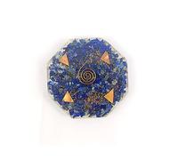 Prajet Energized Orgonite Healing Crystals Hexagonal Vastu Plate Energy Generator Crystal Gemstones Unique Approx. Size 4.5 inch * 1.5 cm Thickness (Lapis Orgone Plate)
