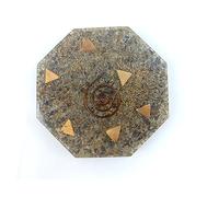 Prajet Energized Orgonite Healing Crystals Hexagonal Vastu Plate Energy Generator Crystal Gemstones Unique Approx. Size 4.5 inch * 1.5 cm Thickness (Blue Ave. Orgone Plate)