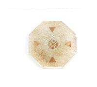 Prajet Energized Orgonite Healing Crystals Hexagonal Vastu Plate Energy Generator Crystal Gemstones Unique Approx. Size 4.5 inch * 1.5 cm Thickness (Crystal Orgone Plate)