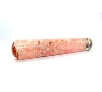 Prajet Energized Rose Quartz Orgone Smooth Wand - Healing Crystal Energy Generator for Reiki, Chakra Balancing, Meditation & Positive Energy