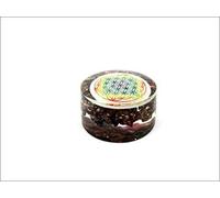 Prajet Garnet Flower of Life Tower Buster Crystal Therapy Booklet for Protection Healing Crystal Natural Gemastone