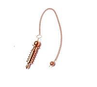 Prajet Metal Dowsing & Divination Pendulum with Chain - Spiritual Divination Tool for Reiki, Chakra Healing, Meditation & Energy Balancing (6 Plate Copper Isis NEW)