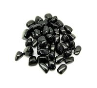 Prajet Natural Black Tourmaline Tumbled Stones - 100 Grams Healing Crystals for Protection, Energy Cleansing & Meditation