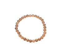 Prajet Natural Healing Gemstones 6 mm Bracelet for Women, Elastic Crystal Bracelets, Gemstone Beaded Bracelets, Unisex Healing Jewelry (Smokey Quartz)