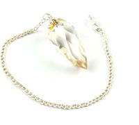 Prajet New Crystal Quartz Drops Faceted Pendulum Carved Handcrafted Unique Top Reiki Dowsing Detect Metal Gold Silver Copper pendulum healing Crystals