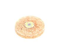 Prajet Sunstone Orgone Coaster | Crystal Energy Coaster for Positivity, Confidence, Success & Home Decor & Aura Cleansing