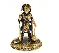 Prajet Vastu Inspired Brass Sculptures Vastu Feng Shui Statue for Success, Speed & Prosperity - Home Decor, Office Desk & Gift Figurine (Sarangpur Hanumanji Small)