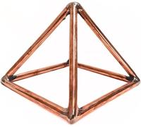 Prajet Vastu Inspired Brass Sculptures Vastu Feng Shui Statue for Success, Speed & Prosperity - Home Decor, Office Desk & Gift Figurine (Copper Pyramid)