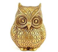 Prajet Vastu Inspired Brass Sculptures Vastu Feng Shui Statue for Success, Speed & Prosperity - Home Decor, Office Desk & Gift Figurine (Owl)