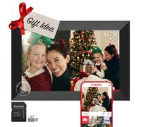 PRAKTICA 10" Digital Photo Frame 1280 x 800 with Wi-Fi & Frameo Software (Frame + Sandisk 32GB MicroSD Card)