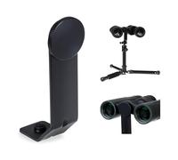 Praktica Binocular L Shaped Tripod Adapter, Universal Tripod Mount, 1/4 Inch Metal Bracket for Roof & Porro Binoculars, Bird Watching, Wildlife Observation in Hides
