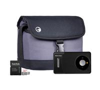 Praktica DZ13 Compact Digital Camera (Camera + Sandisk 64GB MicroSD Card + System Bag)