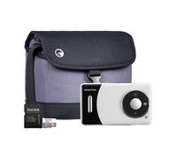 Praktica DZ13 Compact Digital Camera (Camera + Sandisk 64GB MicroSD Card + System Bag)