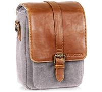 Praktica Heritage Binocular Shoulder Case - Grey & Tan, Silver/Grey,Brown
