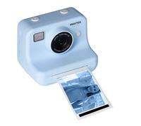 Praktica KP1 Kids Instant Camera - Blue, Dual Lens with Sticker Rolls, Sticker Book & 8GB Micro SD Card for Parties, Playdates & Creative Fun