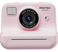Praktica Snap & Stick Instant Print Kids Camera - Pink, Dual Lens with 4x Sticker Rolls (120 BPA-Free Stickers), Sticker Book & 8GB Micro SD Card for Parties, Playdates & Creative Fun