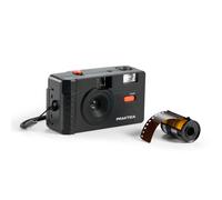 Praktica Reusable 35mm Film Camera with 36 Exposure Film Roll, Black - Retro Full Frame Focus Free Flash (1xAAA not included)