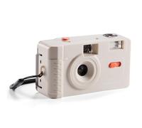 Praktica Reusable 35mm Film Camera, Cream - Retro Full Frame Focus Free Flash (Film & 1xAAA not included)