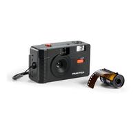 Praktica Reusable 35mm Film Camera with 36 Exposure Film Roll, Black - Retro Full Frame Focus Free Flash (Film & 1xAAA not included)
