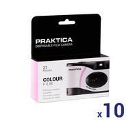 Praktica Single Use Disposable Camera Pink - Colour Film - Pack of 10, none