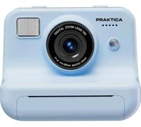 Praktica Snap & Stick Instant Print Kids Camera - Blue, Dual Lens with 4x Sticker Rolls (120 BPA-Free Stickers), Sticker Book & 8GB Micro SD Card for Parties, Playdates & Creative Fun