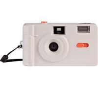 Praktica Reusable 35mm Film Camera, Cream - Retro Full Frame Focus Free Flash (Film & 1xAAA not included)