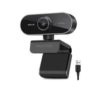 Praktica Webcam Full HD Auto Focus USB-A Built in Microphone Clear