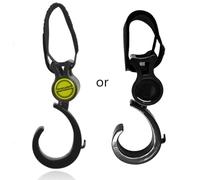 Pram Bag Hook Pram Hanger Carabiner Hook for Handbags Fit Black Hook Clip for Purse Shopping