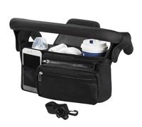 Pram Bag - Oxford Cloth, Stroller Bag | Stroller Organizer, Spacious Storage for b́aby éssentials Travel Outings Walks and Daily Parenting Use