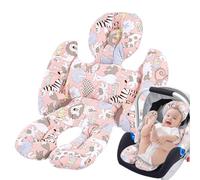 Pram Car Seat Cushion Ergonomic, Five-Point, Integrated Concave Design