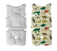 Pram Cushion Breathable Baby Strollers Seat Cushion with Cute Pattern Double Side Use Pushchair Liner Seat Pad Outdoor Walks