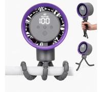 Pram Fan, Rechargeable Stroller Fan with 100 Speeds, Quiet Portable Mini Cooler for Baby Car Seat, Octopus Flexible Tripod Clip On Desk Breeze, Summer Travel Essentials