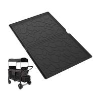 Pram Floor Mat - Foldable Waterproof TPE Silicone Liner | Protective Mat for 2 Seater Baby Prams, Mud Protection, The Entire Season Cushion, Shield Layer, Sand Barrier Cover for Toddler Travel