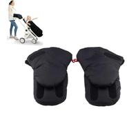 Pram Gloves, Pram Hand Muff, Pram Handle Glove, Warm Buggy Hand Warmer, Soft Warm Windproof and Waterproof Glove, Winter Anti-Freeze Extra Thick Handmuff for Pram Accessories (Black)